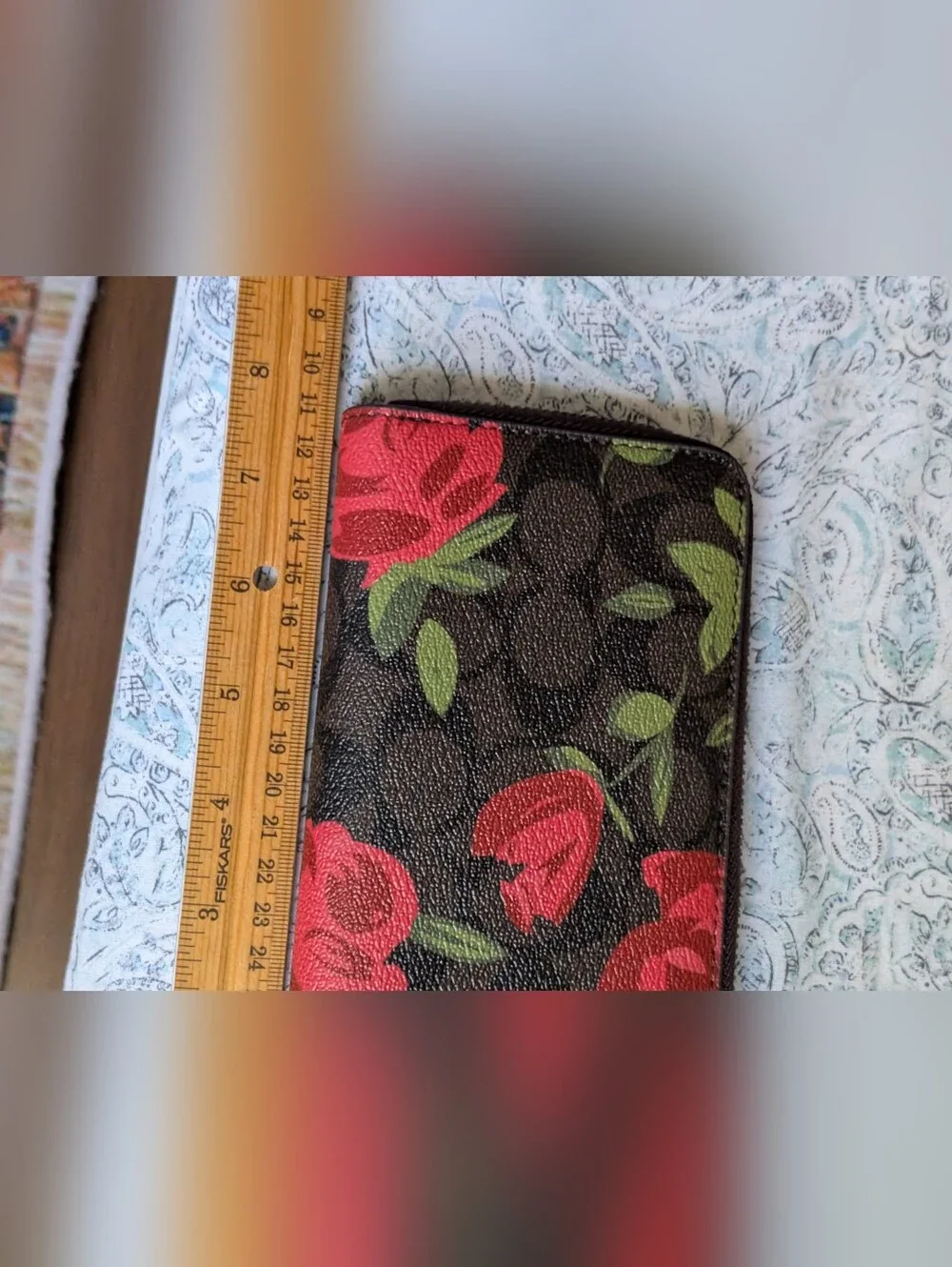 Coach Camo Rose Wallet - Picture 9 of 13